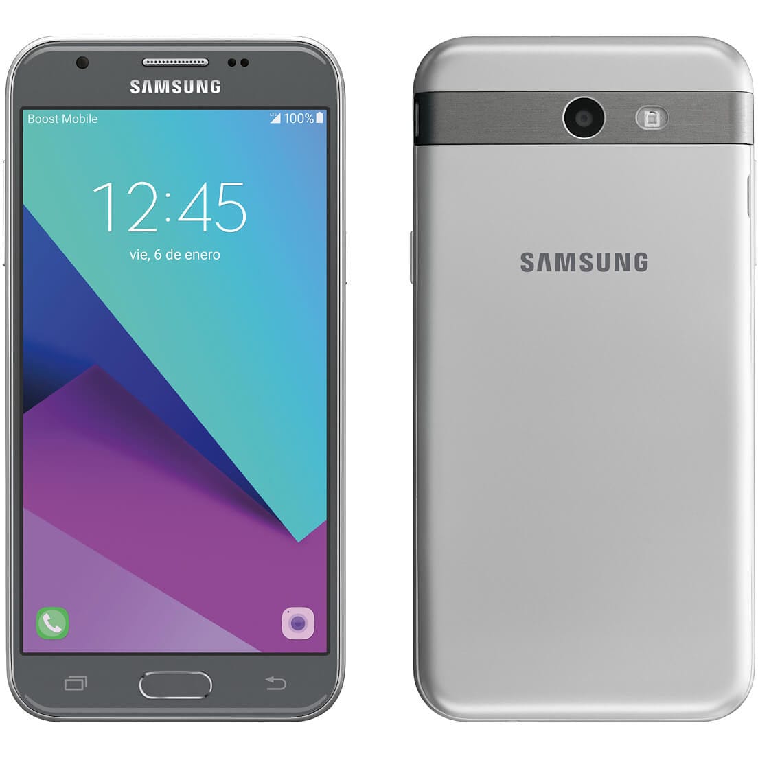 Samsung Galaxy J3 (2017) - 16 GB - Silver - Boost Mobile - CDMA-