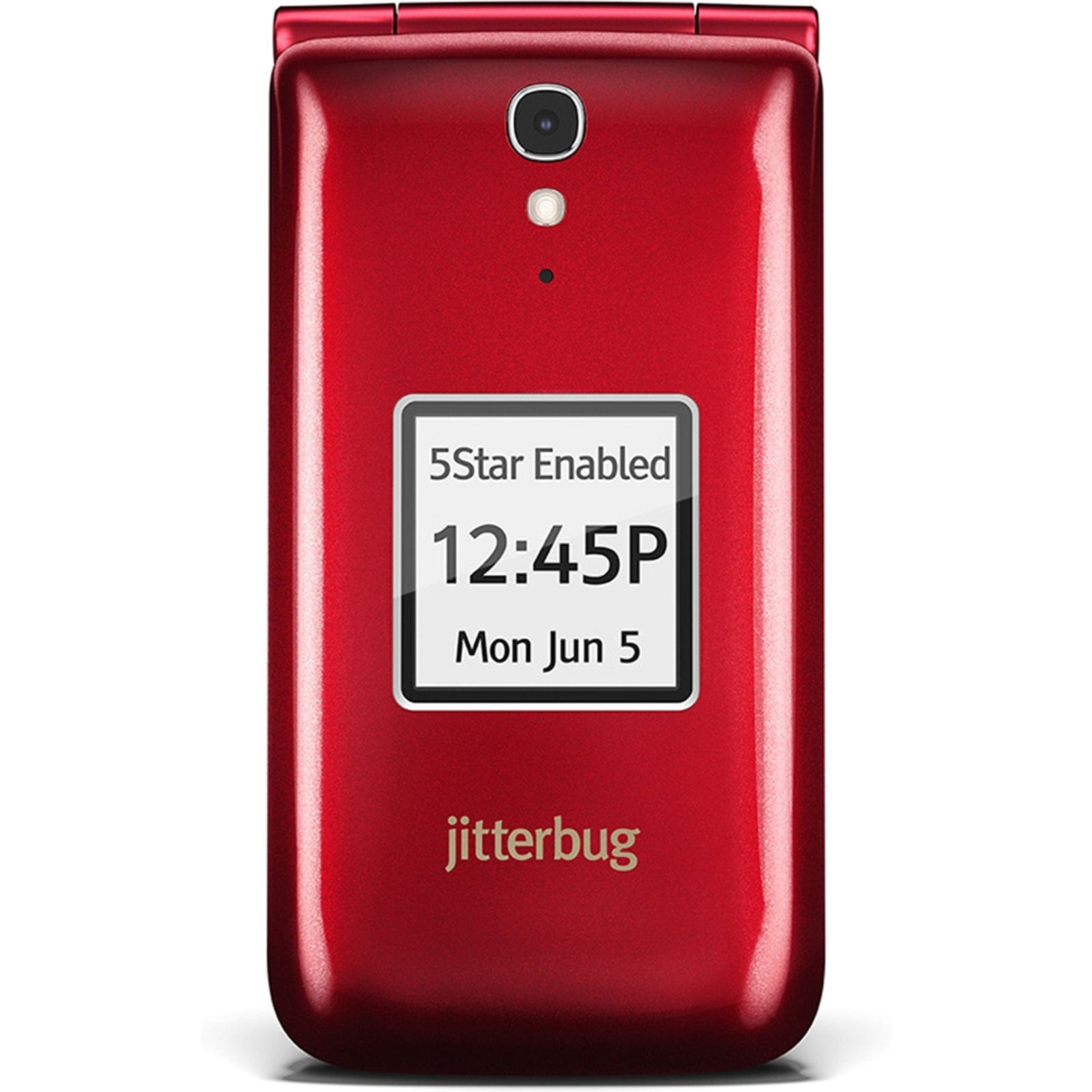 Kutterbug Jitterbug Flip Easy-to-Use Mobile Cell-Phone - Red – cellification