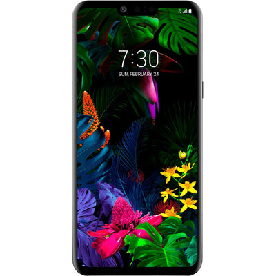 LG G8 ThinQ 128GB SmartCell-Phone (Unlocked, Black) with 64GB Qi Char