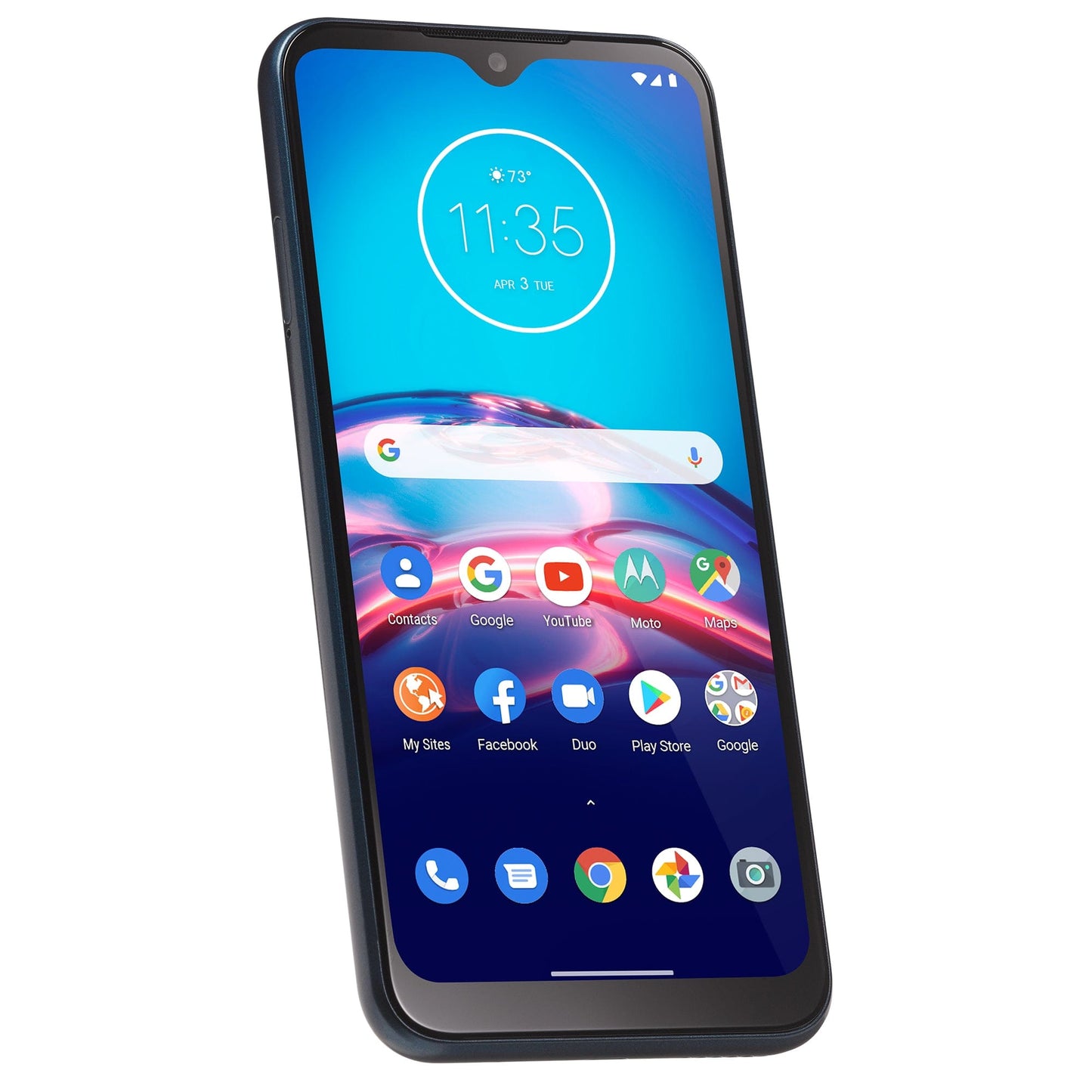 Straight Talk Motorola E, 32GB, Midnight Blue - Prepaid Smartpho