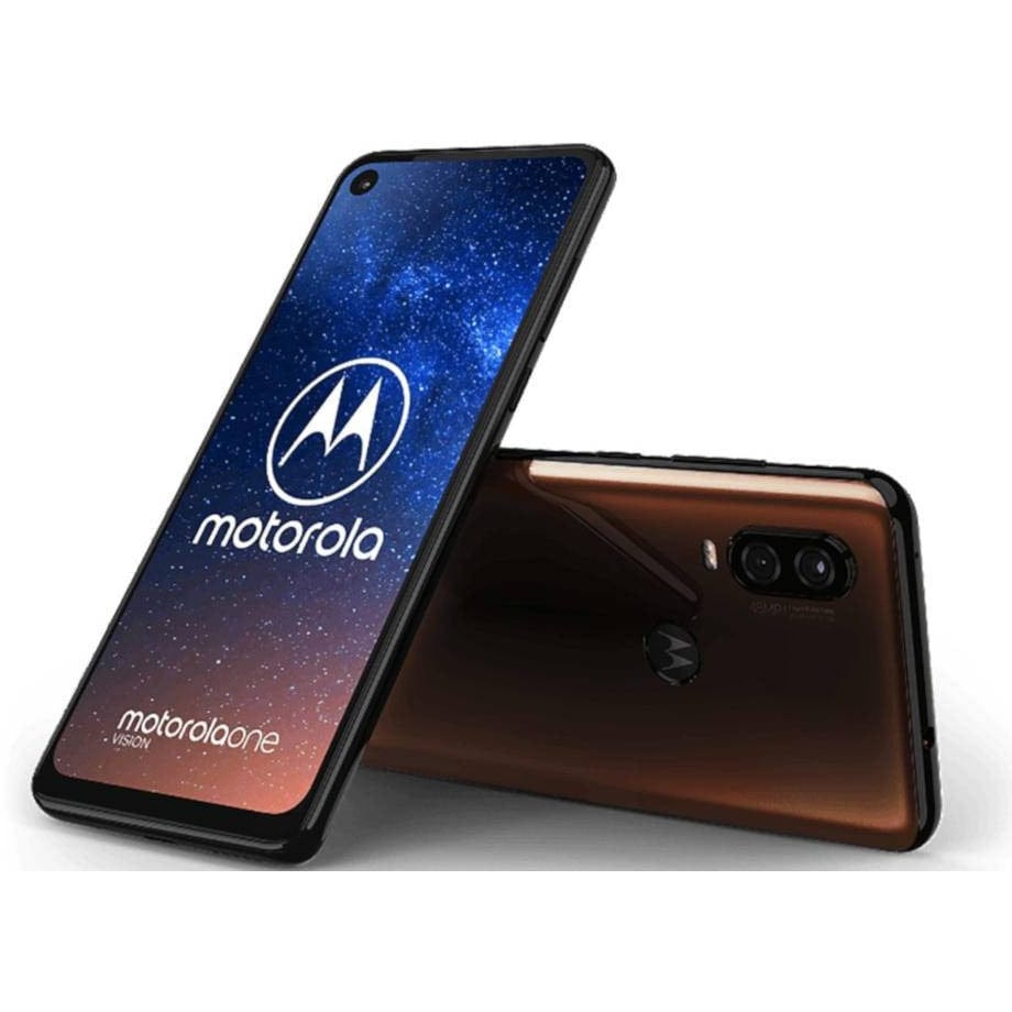 Motorola Moto One Vision XT1970-1 Duos GSM-Unlocked Cell-Phone w- Dua