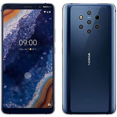 Nokia 9 PureView 128GB Unlocked-GSM Android Cell-Phone w- 5X 12MP Cam