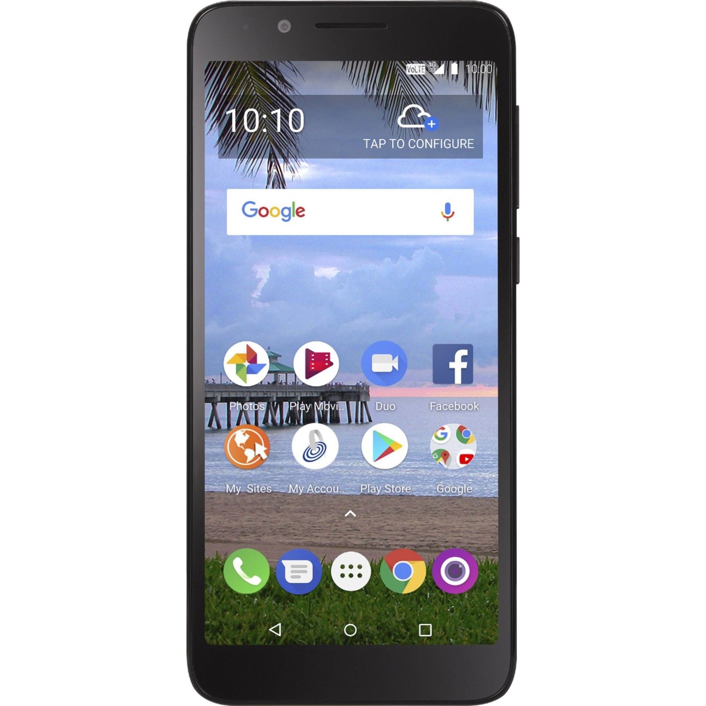 Total Wireless Alcatel TCL LX Prepaid SmartCell-Phone, Black